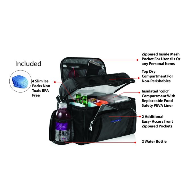 Multi-function thermal leakproof insulated cooler bag